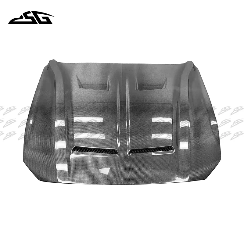 

Carbon Fiber Front Engine Cover Front Air Vent For Ford Mustang 2018-2021 Car Hood Intake Panel Bonnet Auto Parts Body Kit
