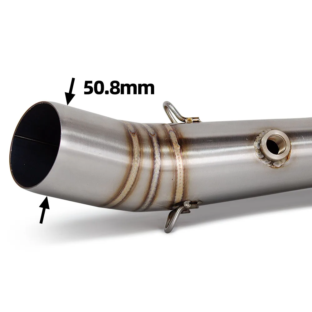 For Yamaha YZF-R7 MT07 FZ07 XSR700 Tracer 700/7 GT 2014-2026 Motorcycle Exhaust Manifold Moto Escape Tube Accessories
