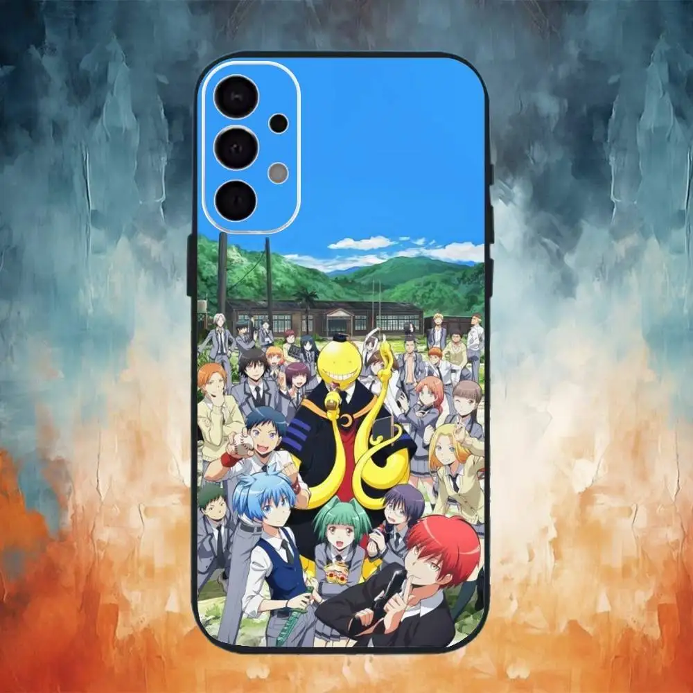 Custodia per telefono A-Assassination Classroom per Samsung S25,S24,S21,S22,S23,S30,Ultra,S20,Plus,Fe,Note,10.9,5G Cover nera