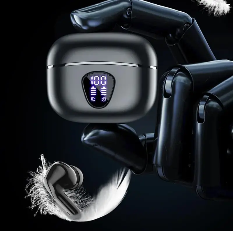 UYUXIO Noise Cancelling Earphone BT 5.4 Wireless EarBuds with 48H LED Display HiFi Stereo  IP7 Waterproof Ear Buds Headphones