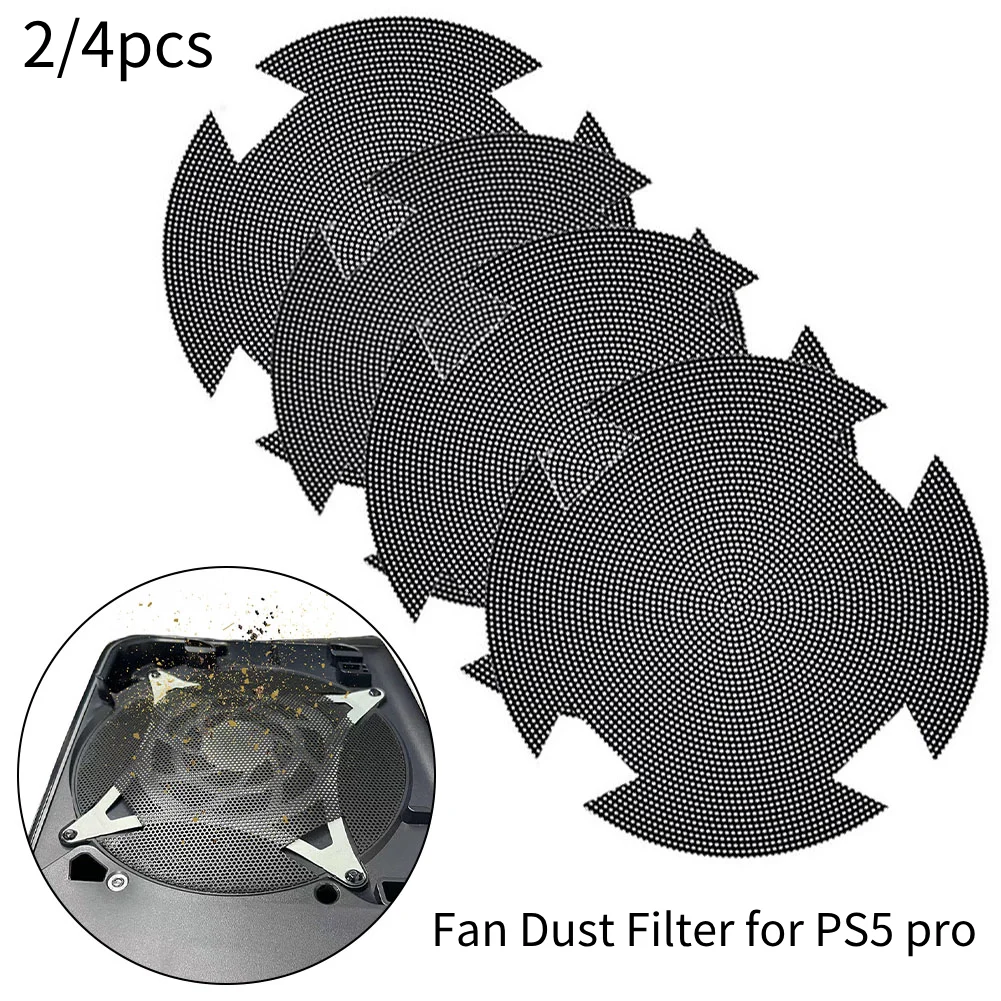 

Fan Dust Filter Cover For PS5 Pro Heatsink Fan PVC With Cooling Vents Cooling Fan Dustproof Mesh Game Accessories