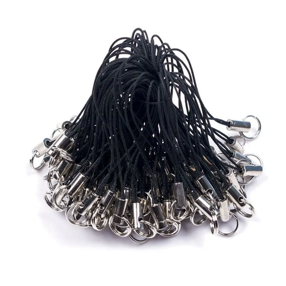 100pcs/ bundle Multicolor Strap Strings Mobile Phone Handmade Materials Threads Cords Jewelry Making Jewelry Key Chain Key Ring