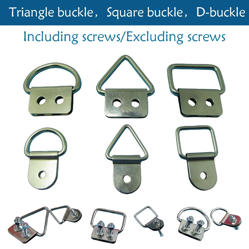 

Metal Triangle Hook Square Buckle D Ring for Picture Frame Cross Stitch Hanging Hardware Tool Box Medical Case Bag Strap Connect