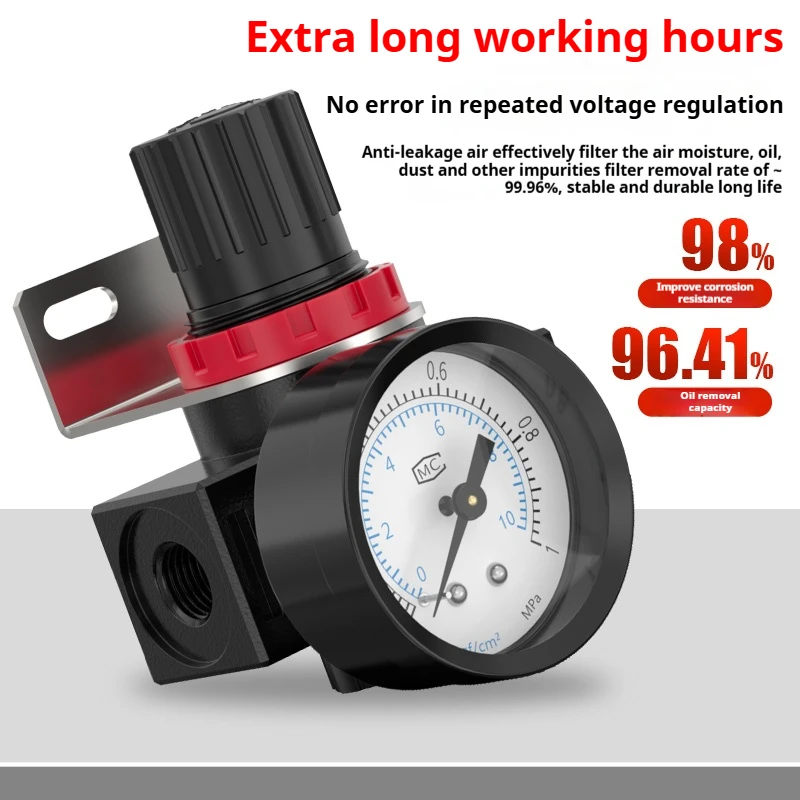 AR3000 AR2000 G1/4 ''3/8" 6mm 8mm 10mm 12mmAir Control Compressor Overdrukventiel met Fitting