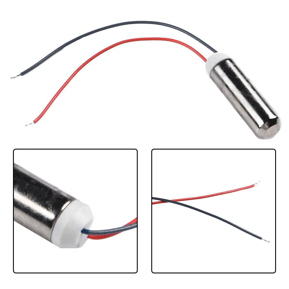 Miniature Vibration Motor 3V 7x25mm DC DIY Motor Vibration Vibrator Waterproof 0.09(A) 1.5~3.7V 18000(rpm) Duable