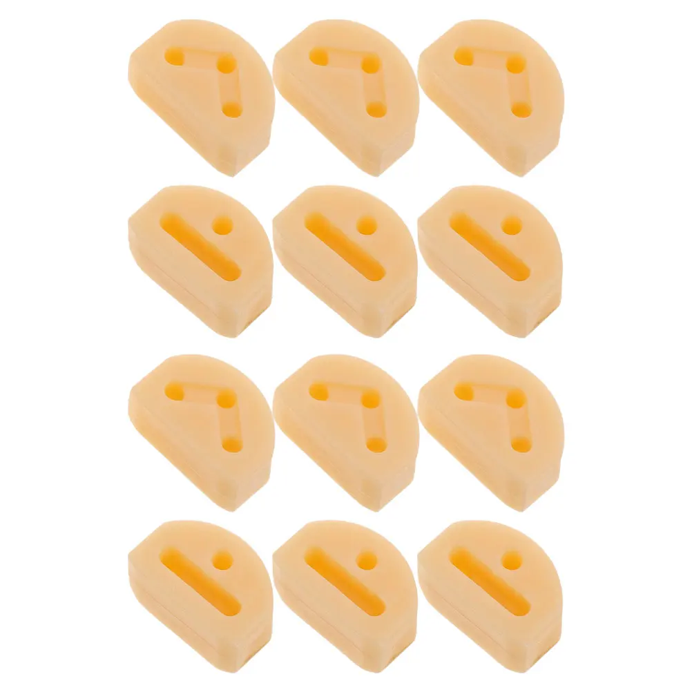 

12 Pcs Guitar Bridge Beads Tool Repair Tools Ukulele Strap Lock Button Electric Accessories Acoustic Plastic Bass Locks