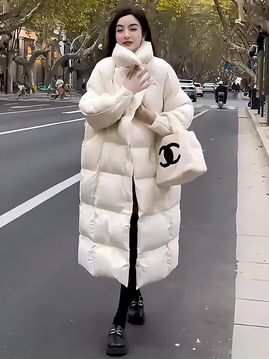 

Модная утепленная женская зимняя куртка с флисовой подкладкой и большим воротником, универсальная, новинка