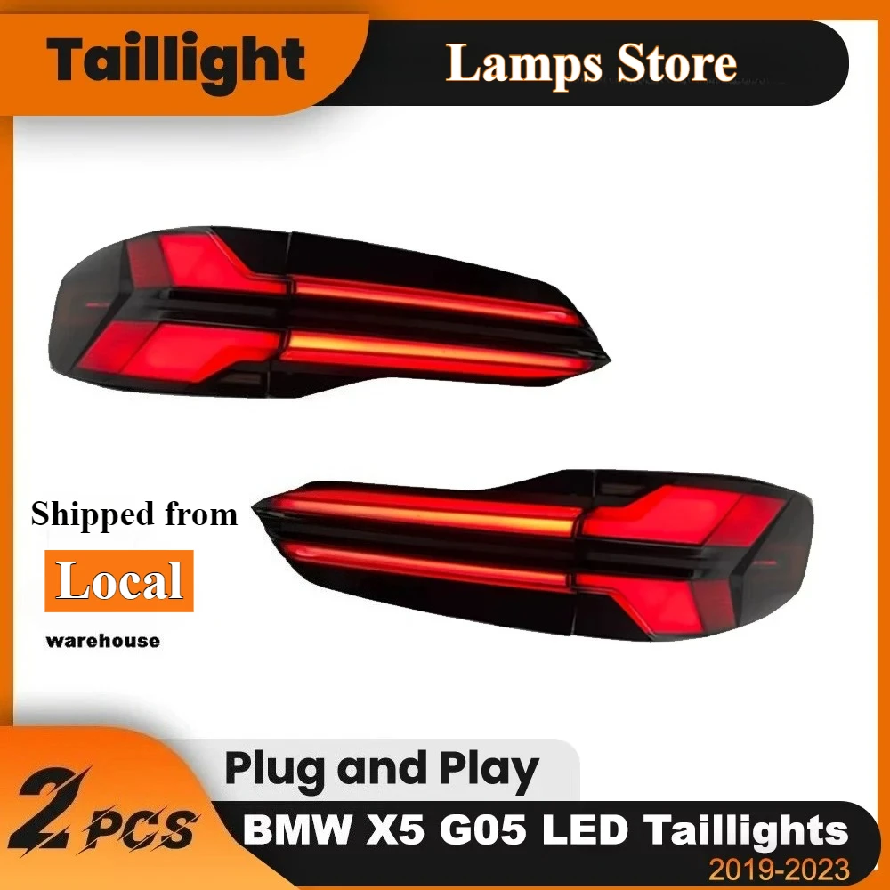 Image of LED-Rückleuchten-Set für BMW X5 G05 2019-2023 Upgrade Dynamische Heckleuchten Links Rechts Paar Auto-Beleuchtungszubehör