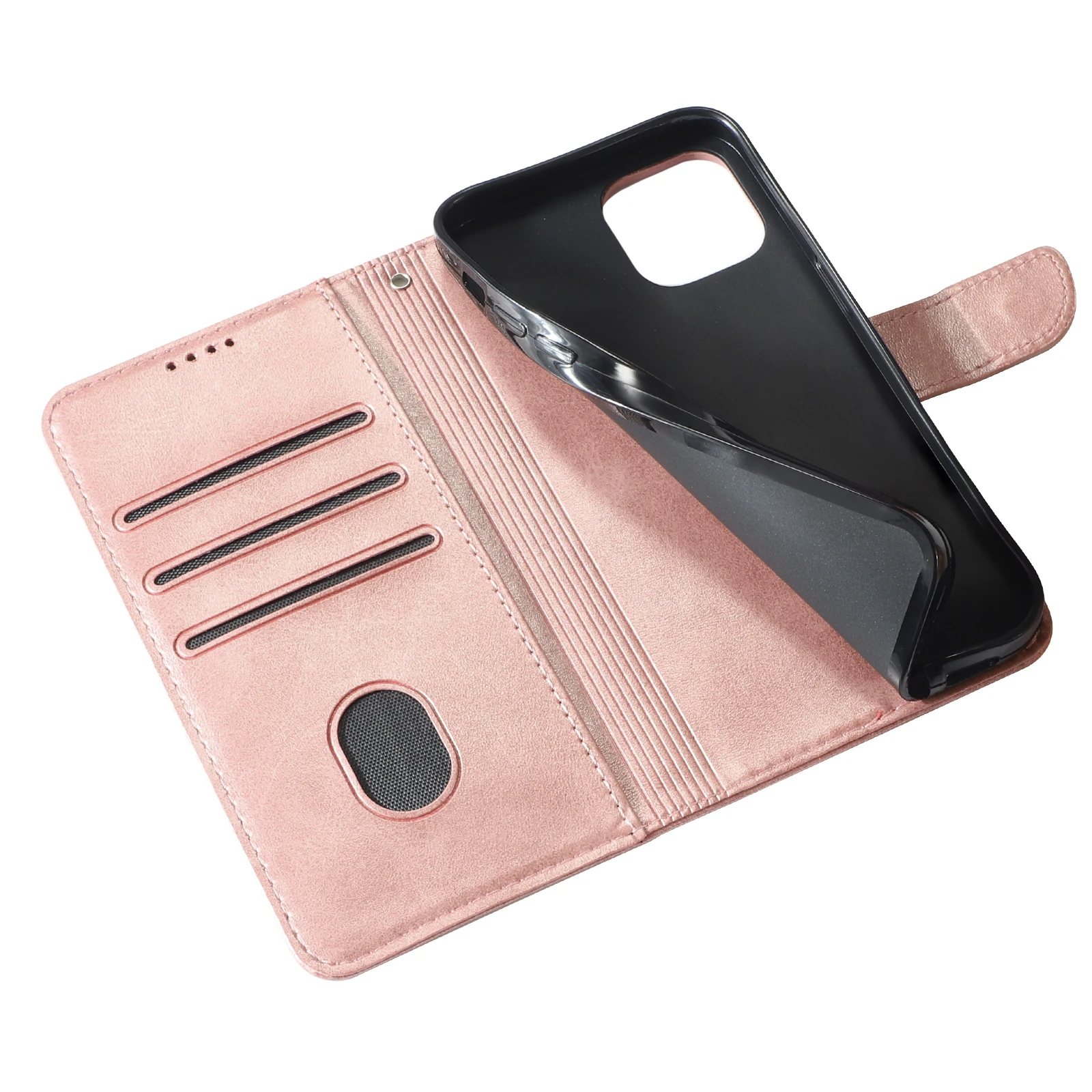 Skórzane etui z klapką na telefon Note 15, futerał na Xiaomi Redmi Note 15 14 13 12 11 Pro Plus 5G 10 9 8, obudowa z 3D kwiatami i jeleniem — zdjęcie produktu 4