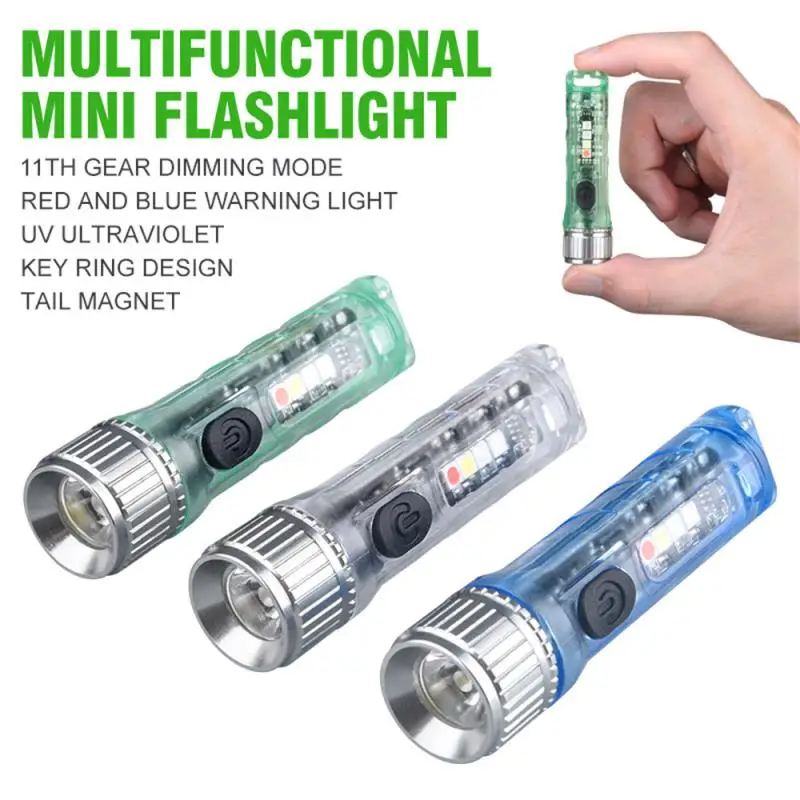 

Rechargeable Flashlight The Tail Has Magnetic Suction Function Mini Portable Flashlight Mini Led Flashlight Easy To Carry Warn