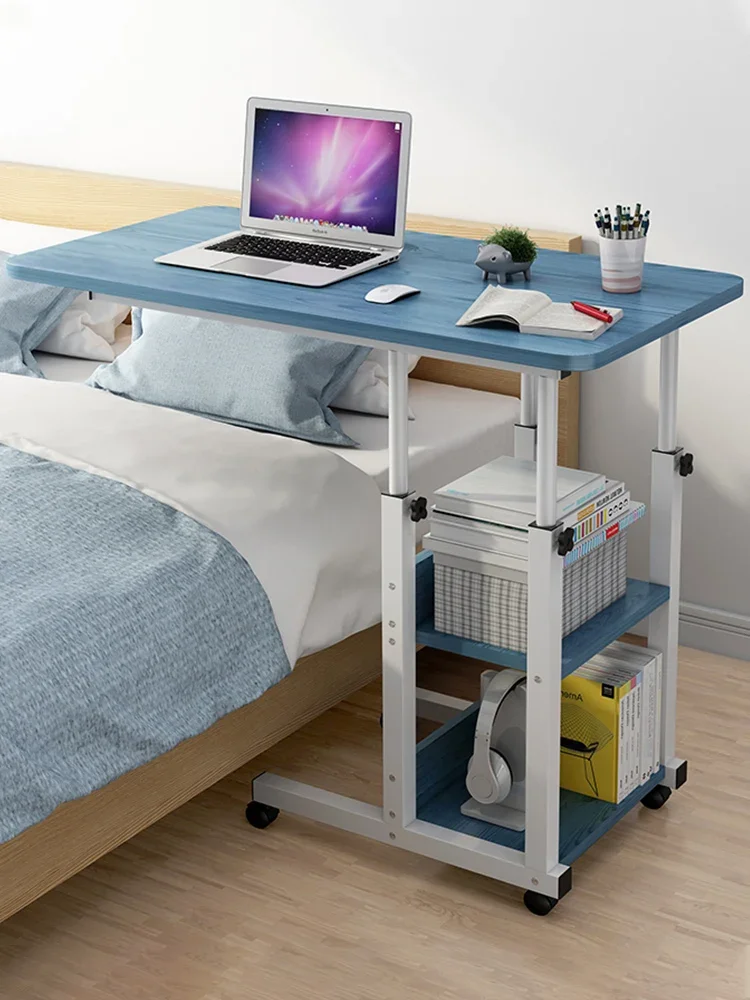 Movable lifting computer table bedside table home table laptop computer table dormitory bed desk college lazy small table