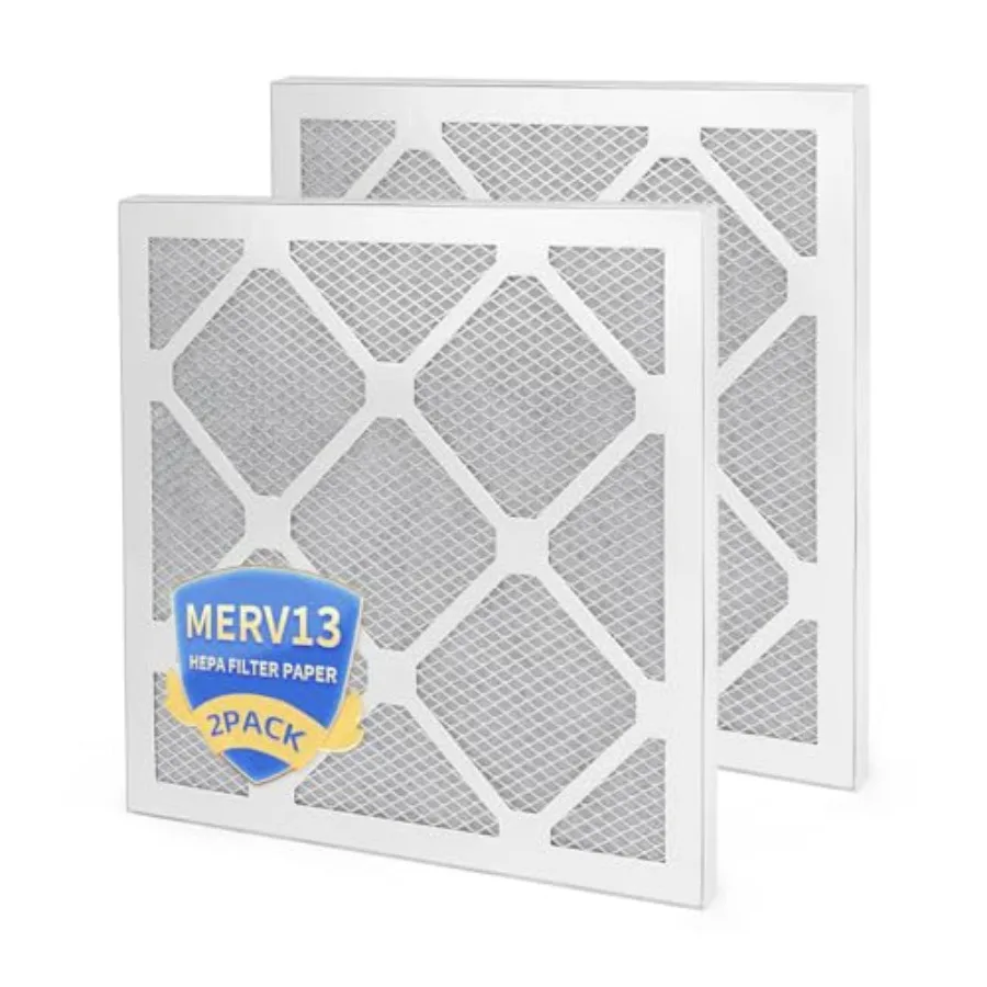 

Replacement Filter Compatible with EnviroKlenz Air Purifier MERV13 Activated Carbon 14×14×1 (2 Pack)
