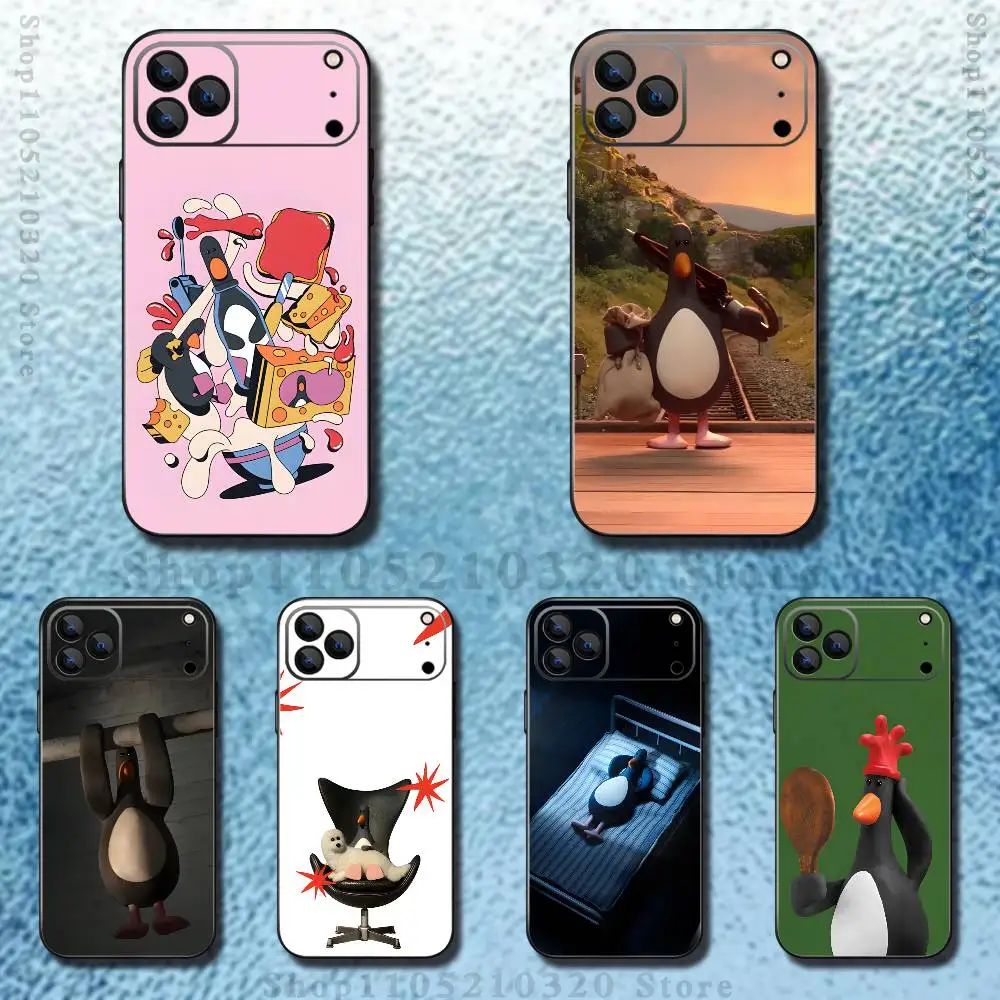 

F-Feathers McGraw Phone Case For iPhone 17,16,15,14,13,12,11 ,Pro Max,XS,X,XR,SE,Mini,8,7,Soft Silicone Black Cover