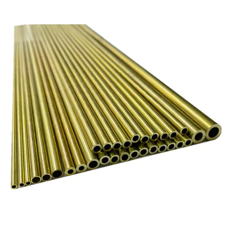 500mm Yellow Brass Tube Capillary Hollow Industrial Pipe OD20-29mm ID15-27mm