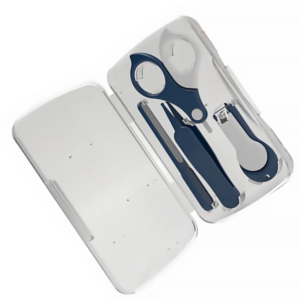 

1Set Nail Kit Non-Blunt Rust-Free Trimmer Safe Delicate Nails Anti-Slip Handle Ergonomic Curved Blades Tiny Tools Durable