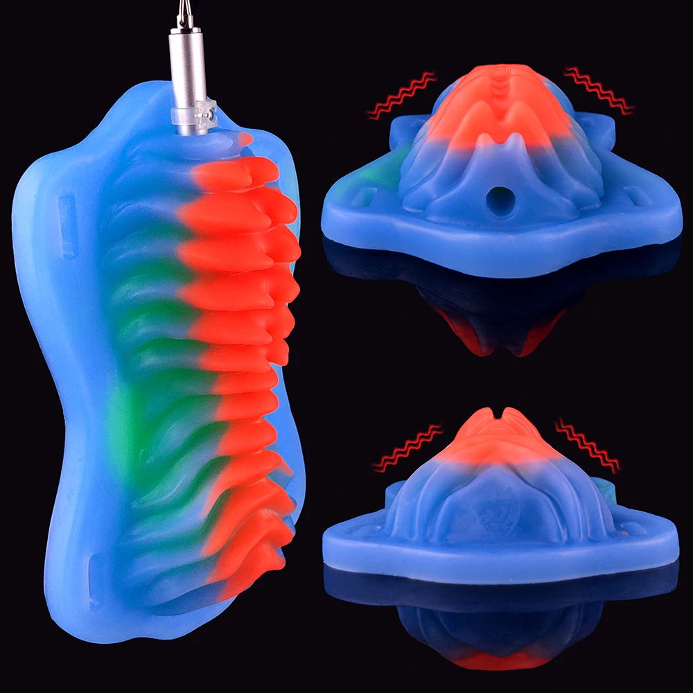 YOCY Liquid Silicone Sex Grinder with Bandage Adult Game Foreplay Toy Masturbator 10 Modes Vibrator Sex Toys for Woman Lesbian