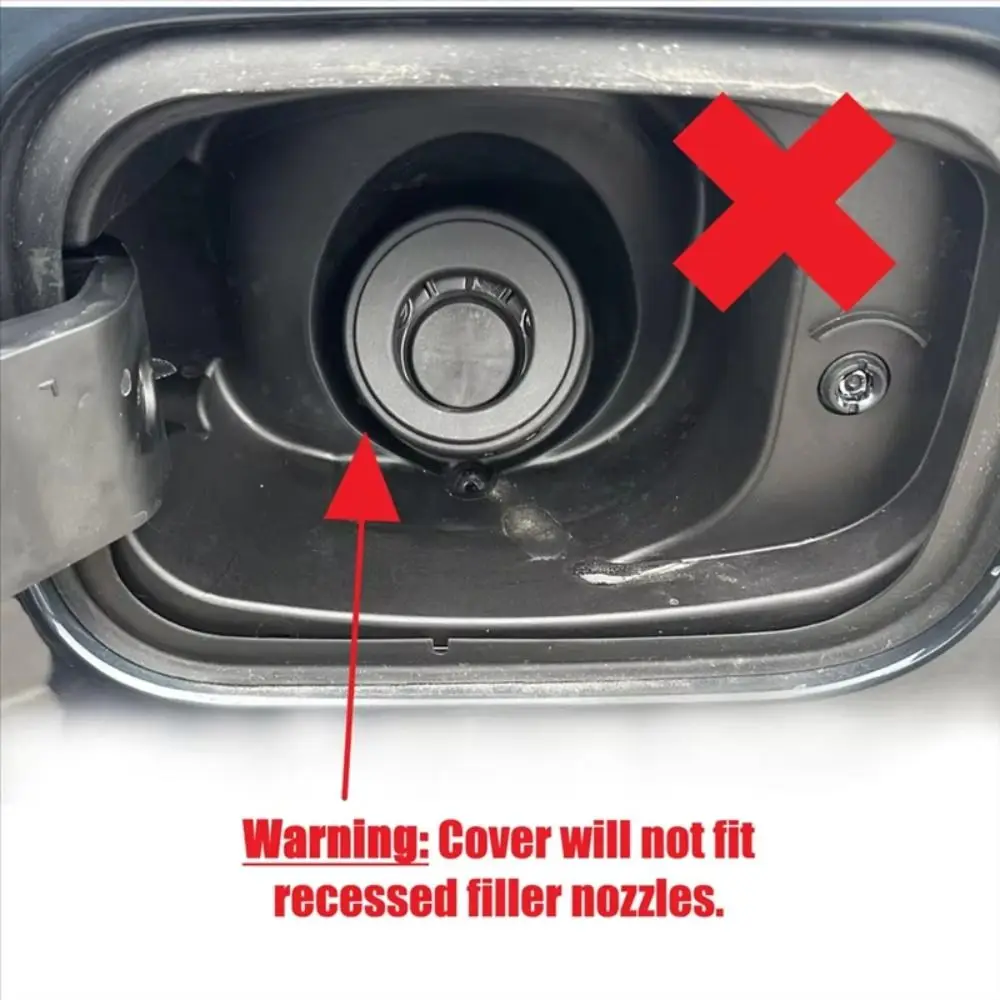 

Plastic Protective Gas Caps Cover Funnel Bundle 2.375 Inch Capless Port Cover Waterproof Dustproof Tethered Gas Cover Heavy Duty