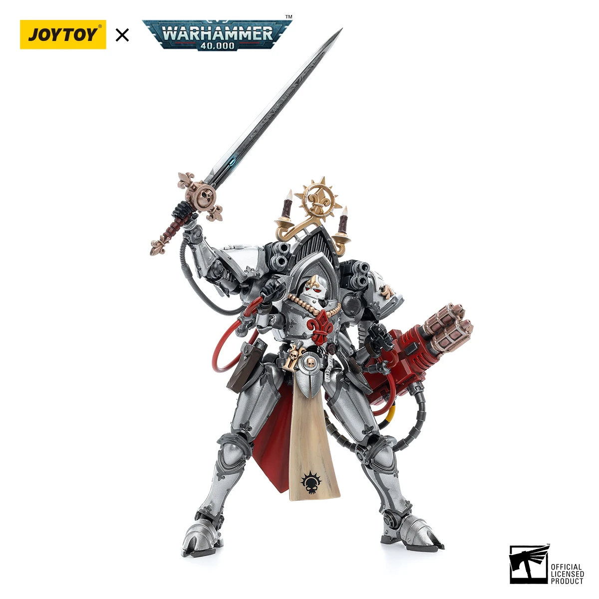 ฟิกเกอร์แอคชั่น TOYVERSE JOYTOY Warhammer 40k ขนาด 1/18 รุ่น Adepta Sororitas Order of the Argent Shroud Paragon Warsuit Sister Collaen