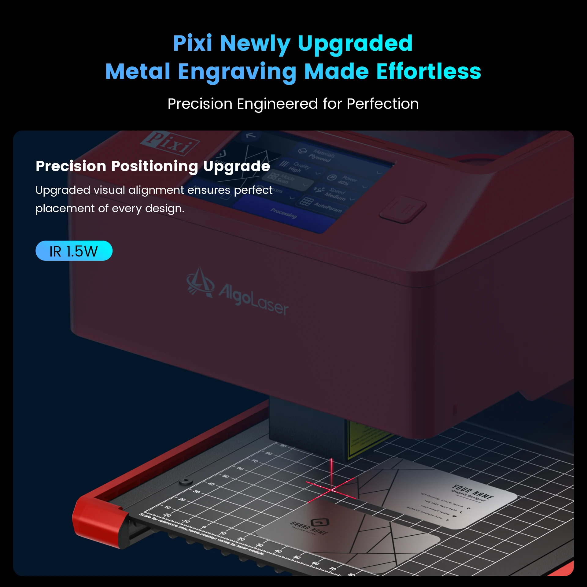 آلة النقش بالليزر الذكية المخصصة الجديدة Pixi 1064nm للبلاستيك والمعادن النقية (الذهب والفضة والألومنيوم وما إلى ذلك) الفولاذ المقاوم للصدأ #4