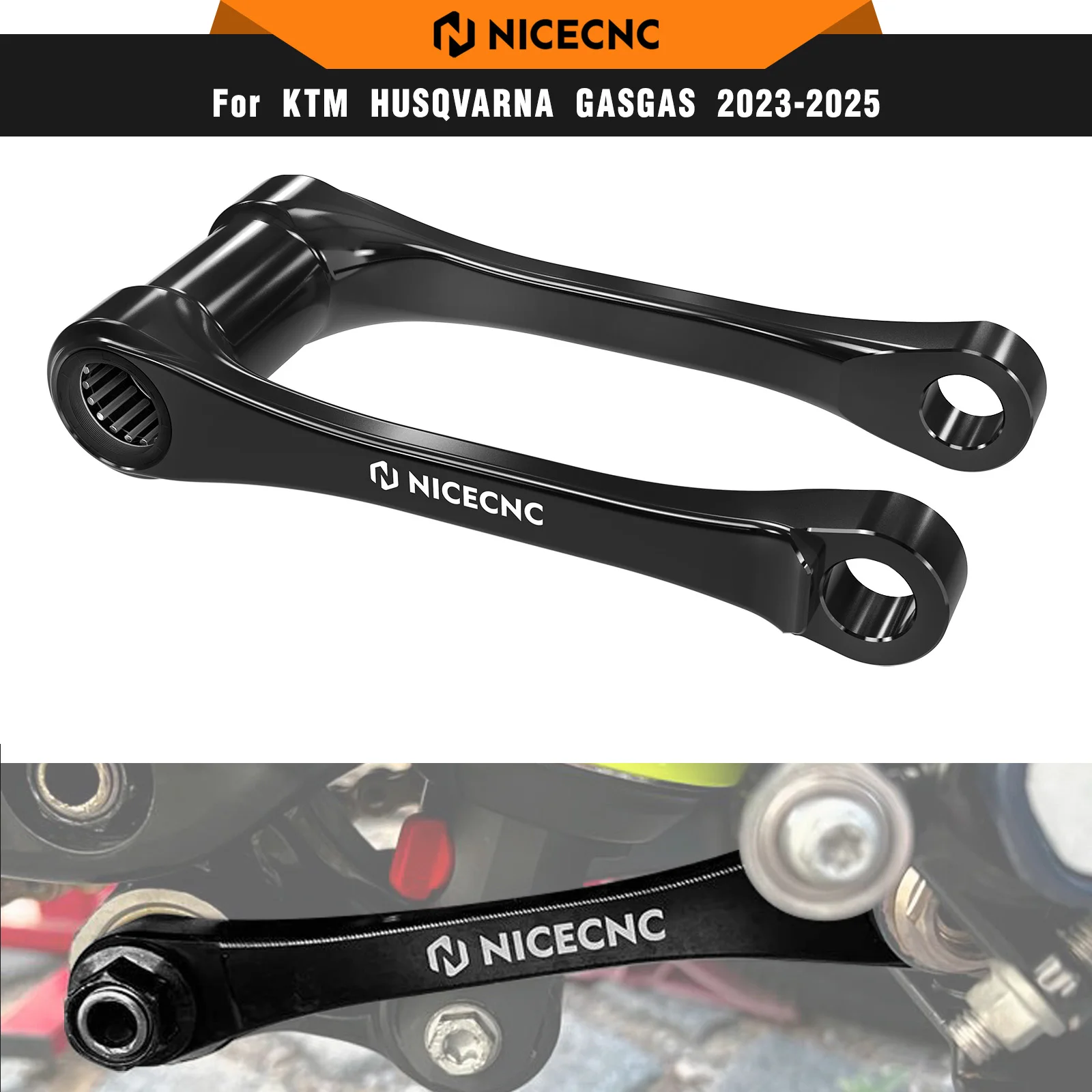 

For KTM SXF 450 SXF 350 SX 125 SX 250 2023 2024 1″ Rear Suspension Lowering Link For Husqvarna TE 300 TE 250 GasGas EC300 EC250