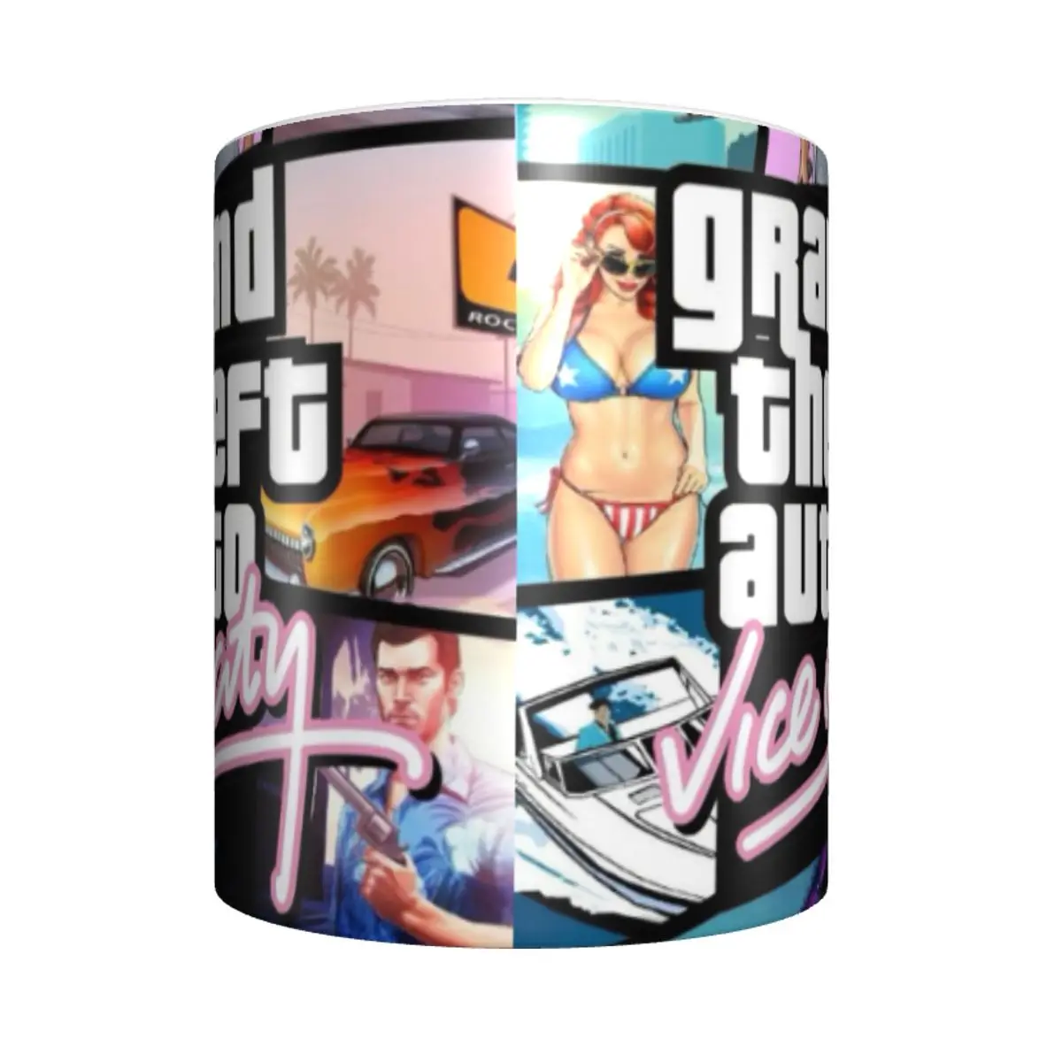 Grand Theft Auto: Vice City Ceramic Magic Cups 350ml Milk Tea Coffee Mugs Best Birthday Gifts for Children Friends