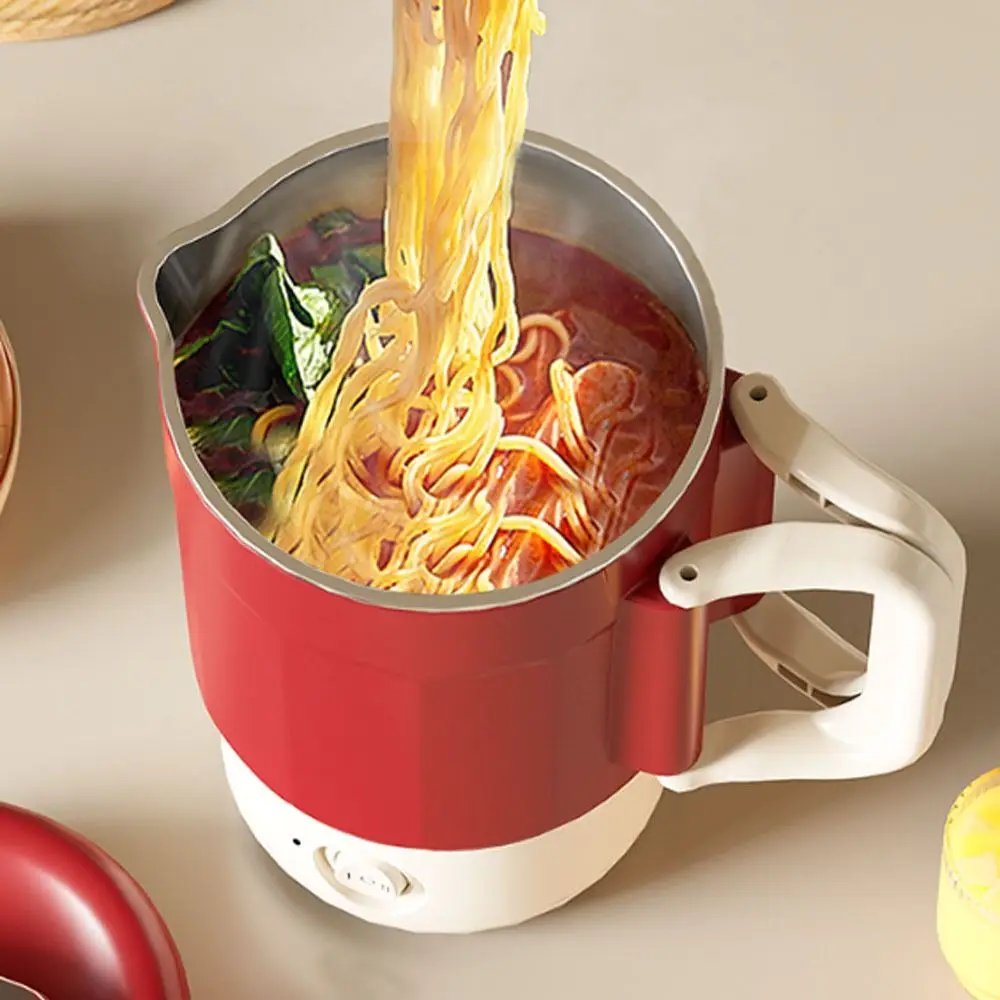 

Модернизированный новый электрический чайник 800 мл из нержавеющей стали 304, портативный мини-чайник, складной съемный маленький обогреватель для путешествий