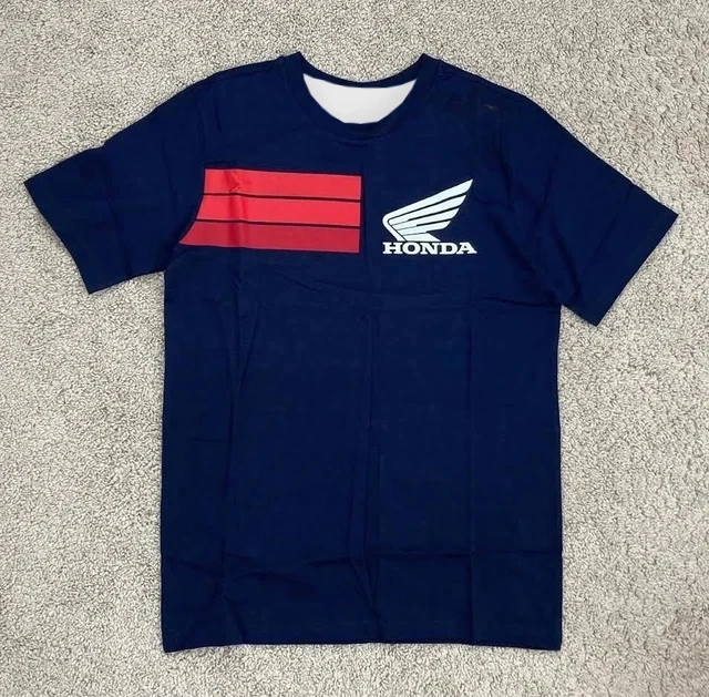 

Лидер продаж 2026, мужская быстросохнущая футболка с 3D принтом Honda HRC3D, удобный дышащий повседневный топ с короткими рукавами для гонок на мотоциклах