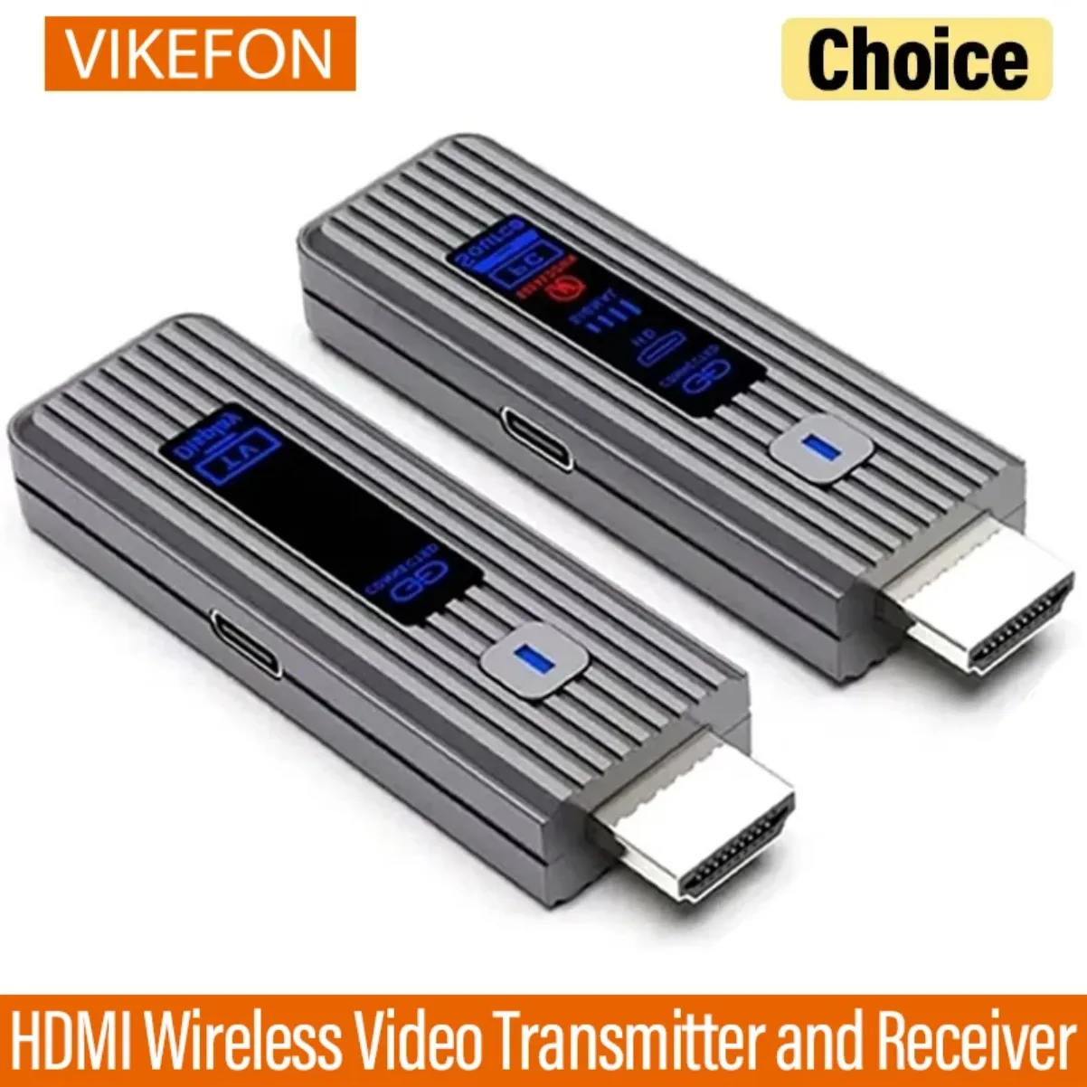 

HDMI-совместимый беспроводной видеопередатчик и удлинитель приемника 50 м видео ТВ ключ беспроводной адаптер для камеры ноутбука ПК