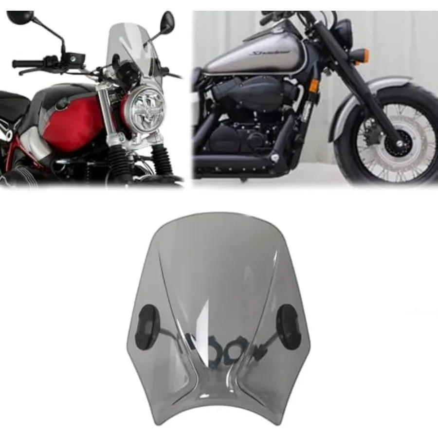

Лобовое стекло для Phantom 750 SHADOW 1998-2024 2023 2022 с кронштейном, детали мотоцикла, цвет дыма, закаленное стекло, долговечность