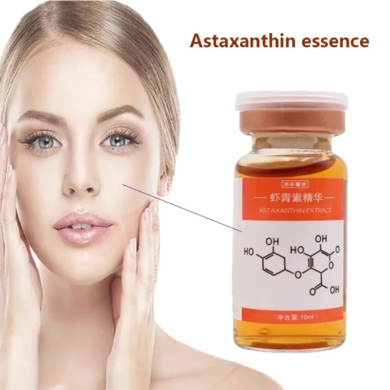 Highly Concentrated Astaxanthin Hyaluronic Acid Hydrate Moisturizing Antioxidant Serum Basic Skin Care Facial Astaxanthin Essenc