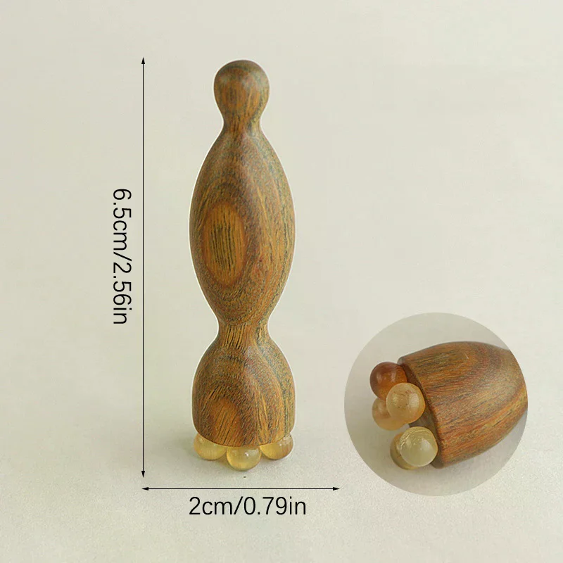 Sandalwood Face Massage Tools Gua Sha Face Skin Care Massage Sticks Lotus Seedpod Shape Massager Facial Physiotherapy Tool