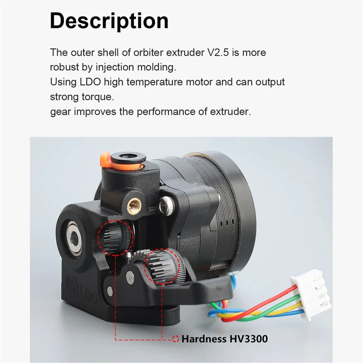 【تقنية الأخيرة!】LDO Orbiter V2.5 Extruder مع محرك LDO المباشر للطابعة Voron 2.4 Creality3D CR-10 Ender3 / PRO BLv ثلاثية الأبعاد