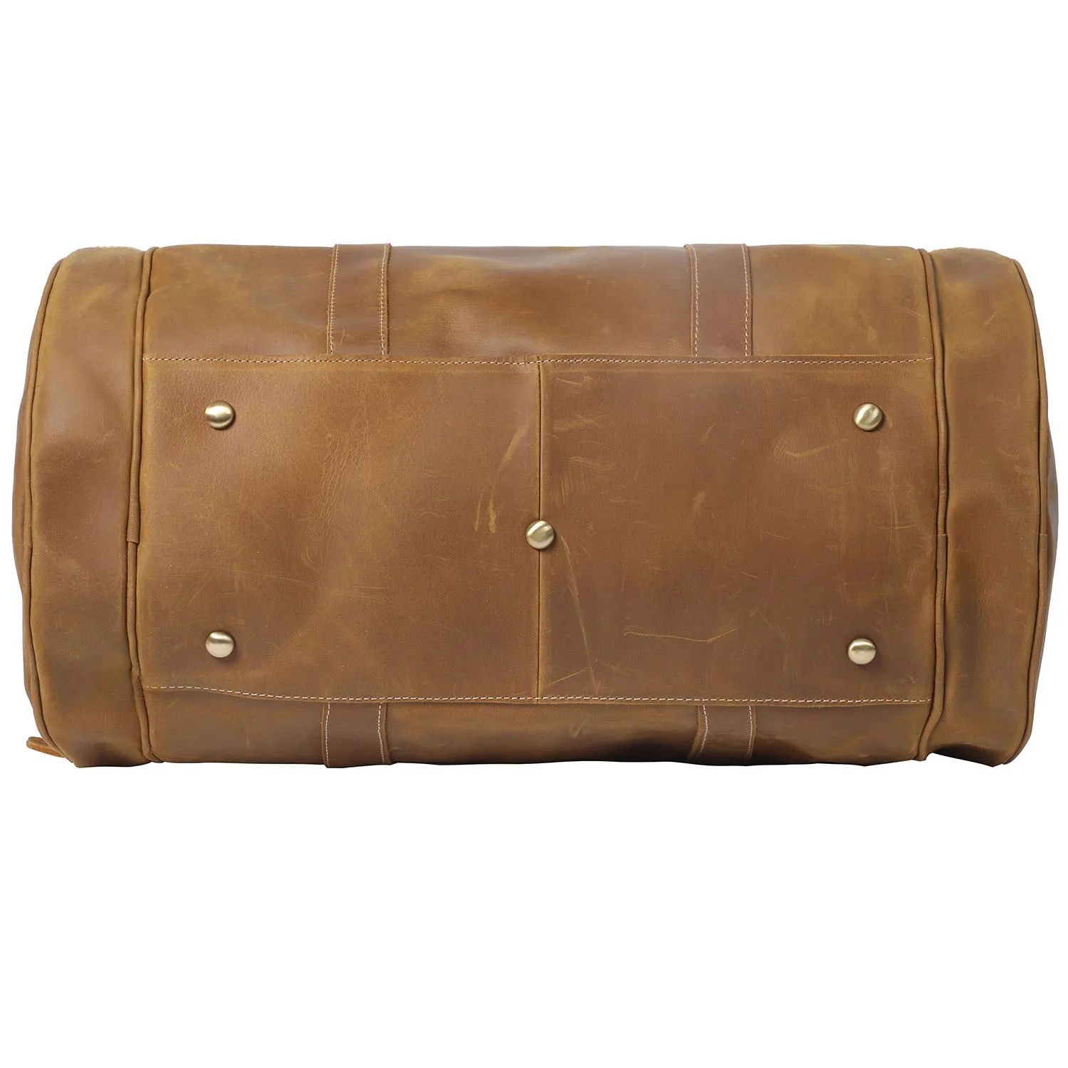 S.WORKER Vintage Vollnarbenleder-Reisetasche für Herren, Echtleder, Große Kapazität, Weekender-Reisetasche – Detail 20