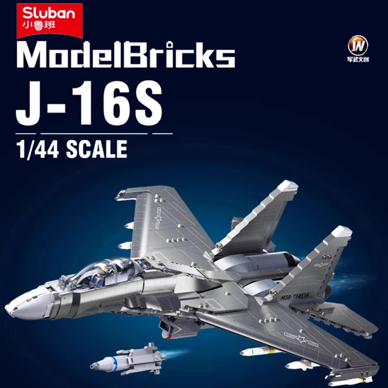 New Morden Military Army Plane J-16 Multirole Fighter Building Blocks Warplane Aircraft Models Bricks Toys For Boy Gift Sets MOC