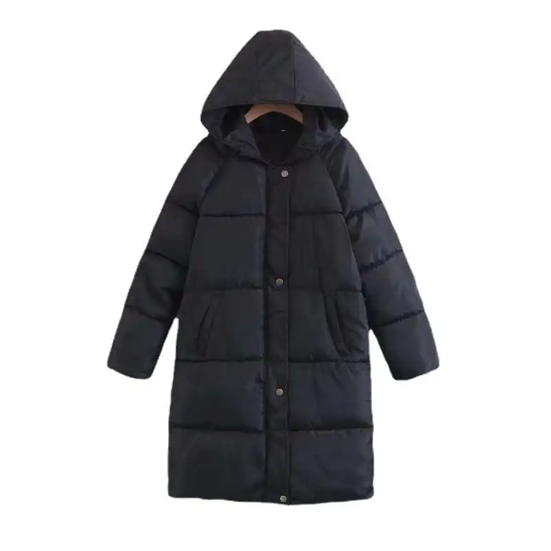 Winter Thiened Bread Sle down Cotton Jaet Women's Outerwear Long Sve Zipper Closure Ultra ort Length  Color