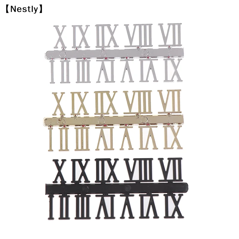 1 set Roman numeral DIY Digital Replacement Gadget Repair Clock Parts〔Nest〕
