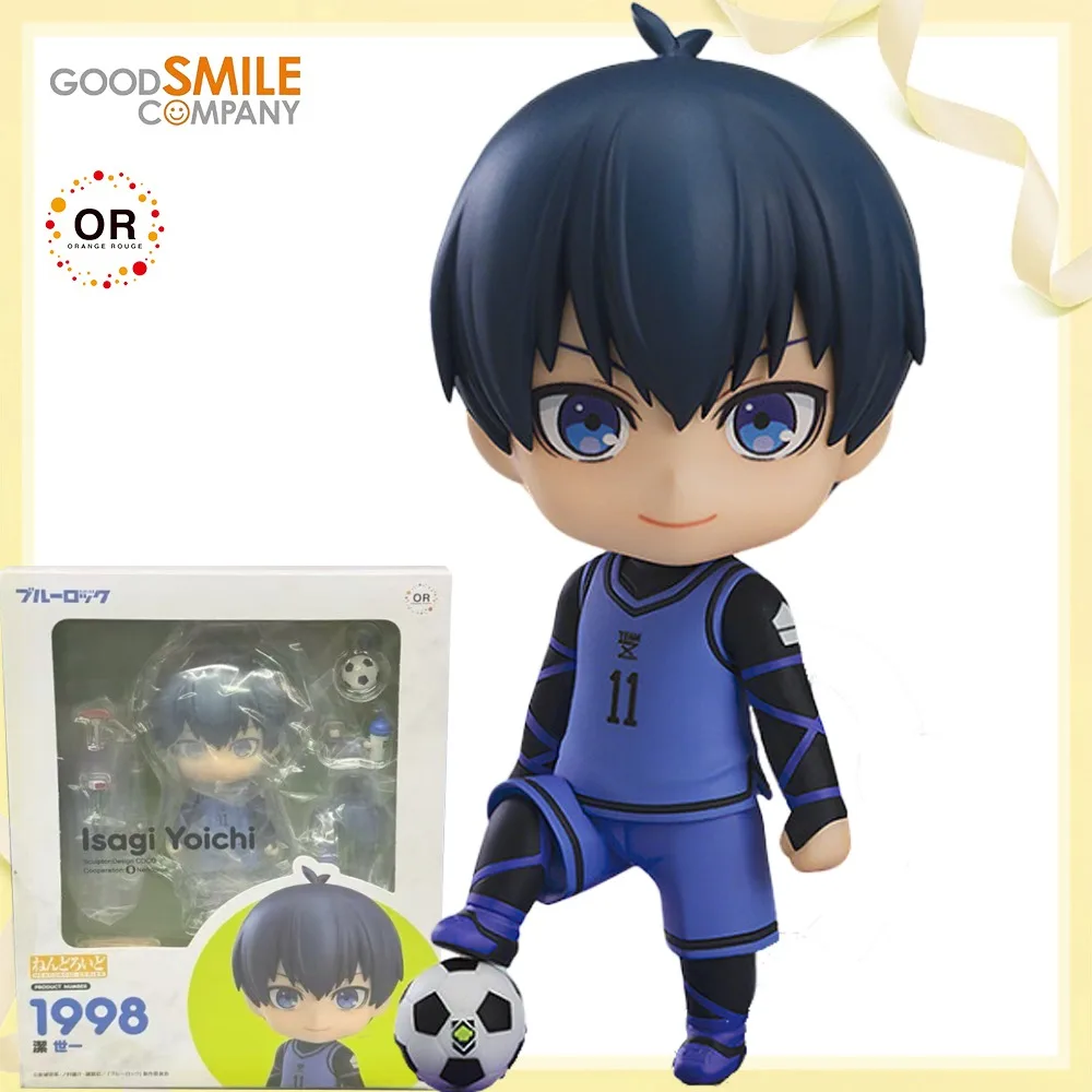 

100% Original Genuine Orange Rouge Isagi Yoichi Nendoroid (1998) Anime Figure Model Decoration Character Collection Toy Gift