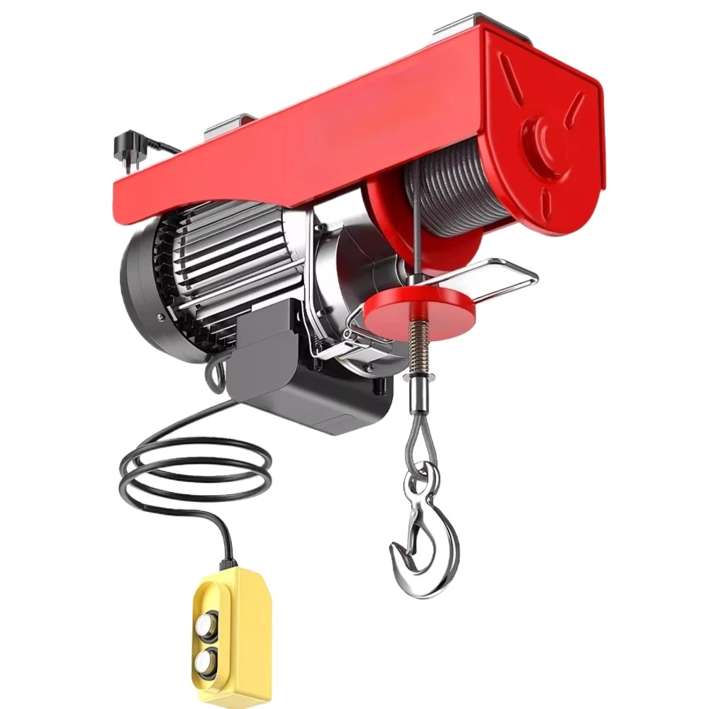 

Electric hoist 220V household small crane decoration micro winch lifting crane