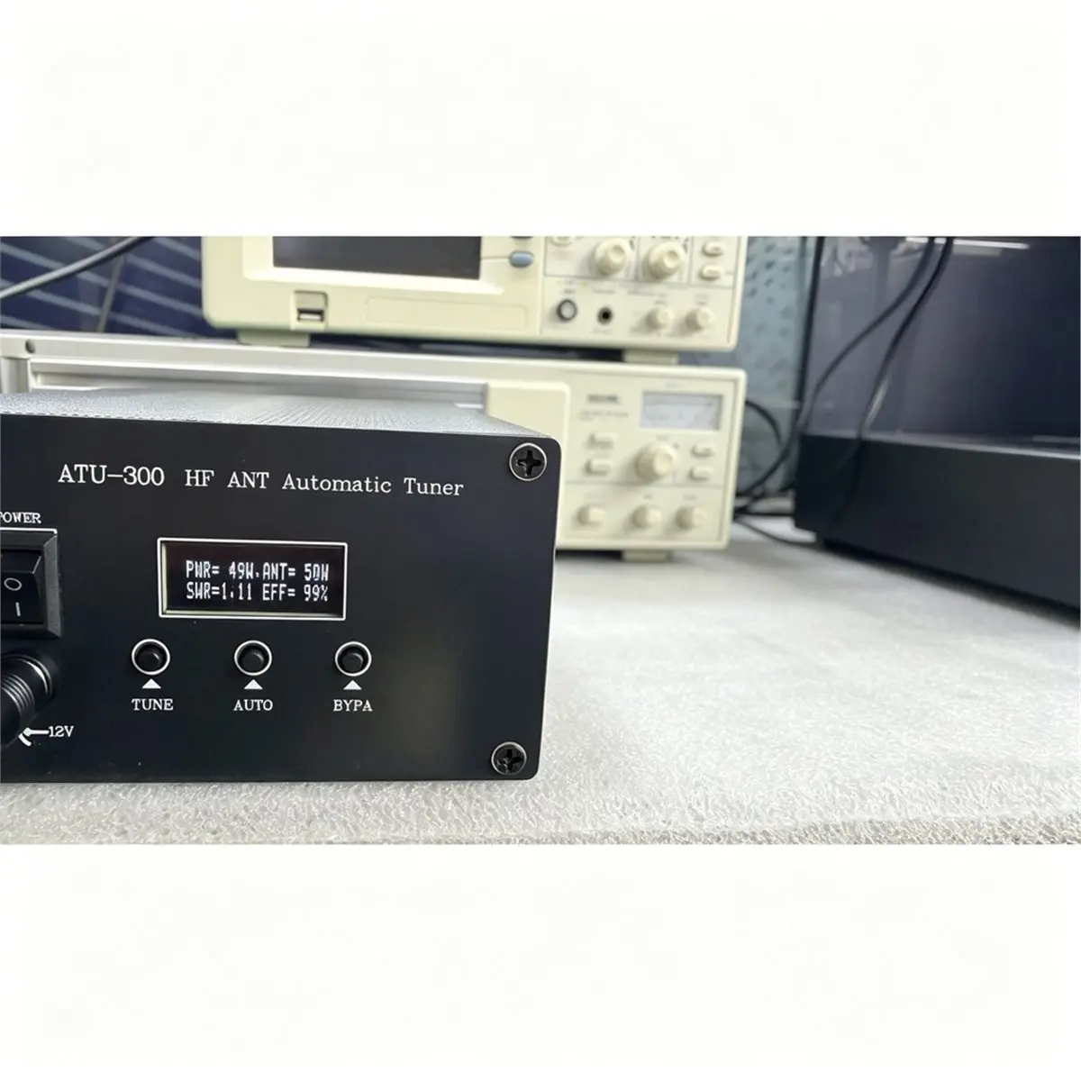 11·11COUPON ATU-300W 1.8-54MHz Shortwave Automatic Antenna Tuner 0.91-Inch OLED Screen Impedance Matching Unit SWR LC