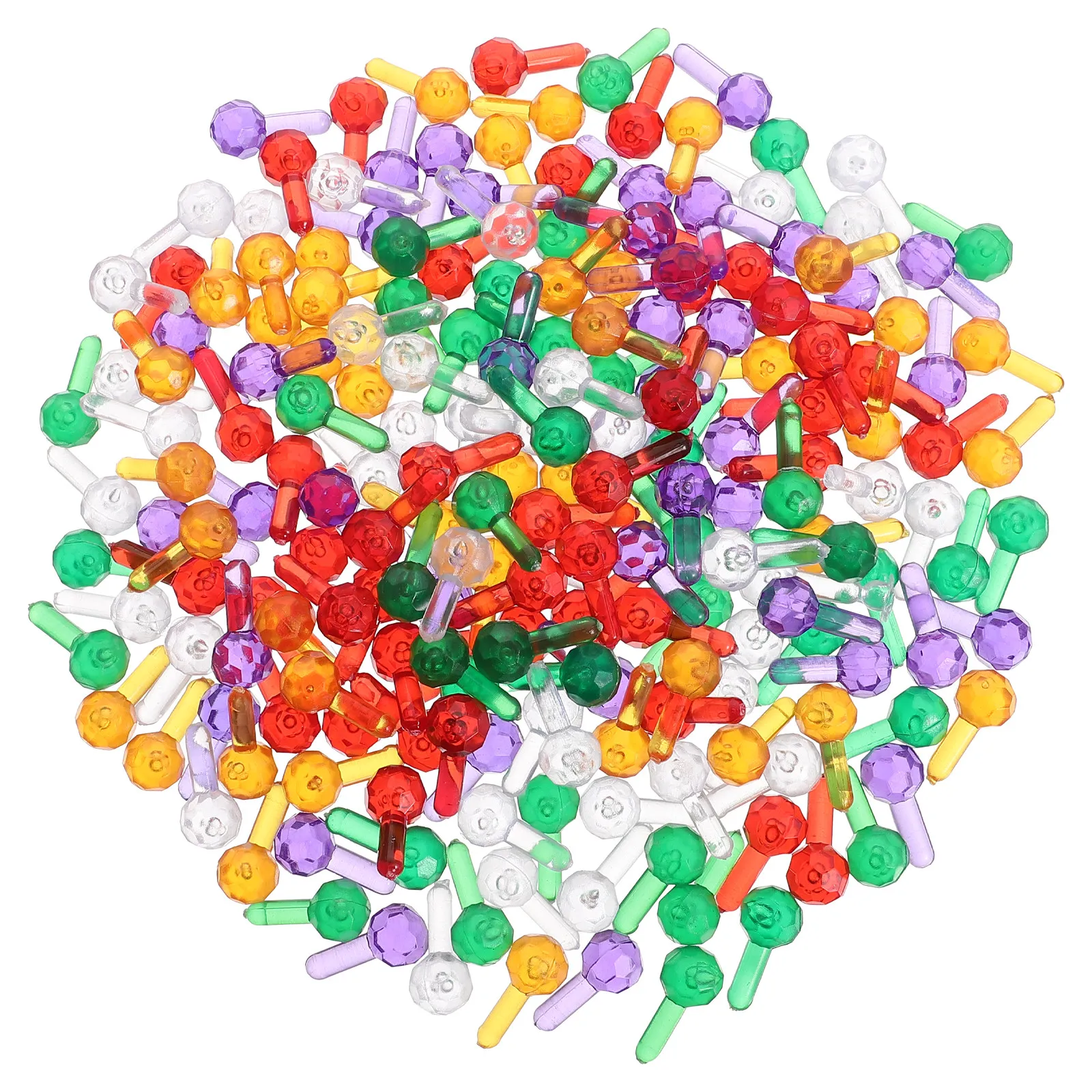 200Pcs Christmas Tree Replacement Bulbs Multicolor Plastic Light Up Bulbs for Indoor Ceramic Xmas Tree Replacement Lights
