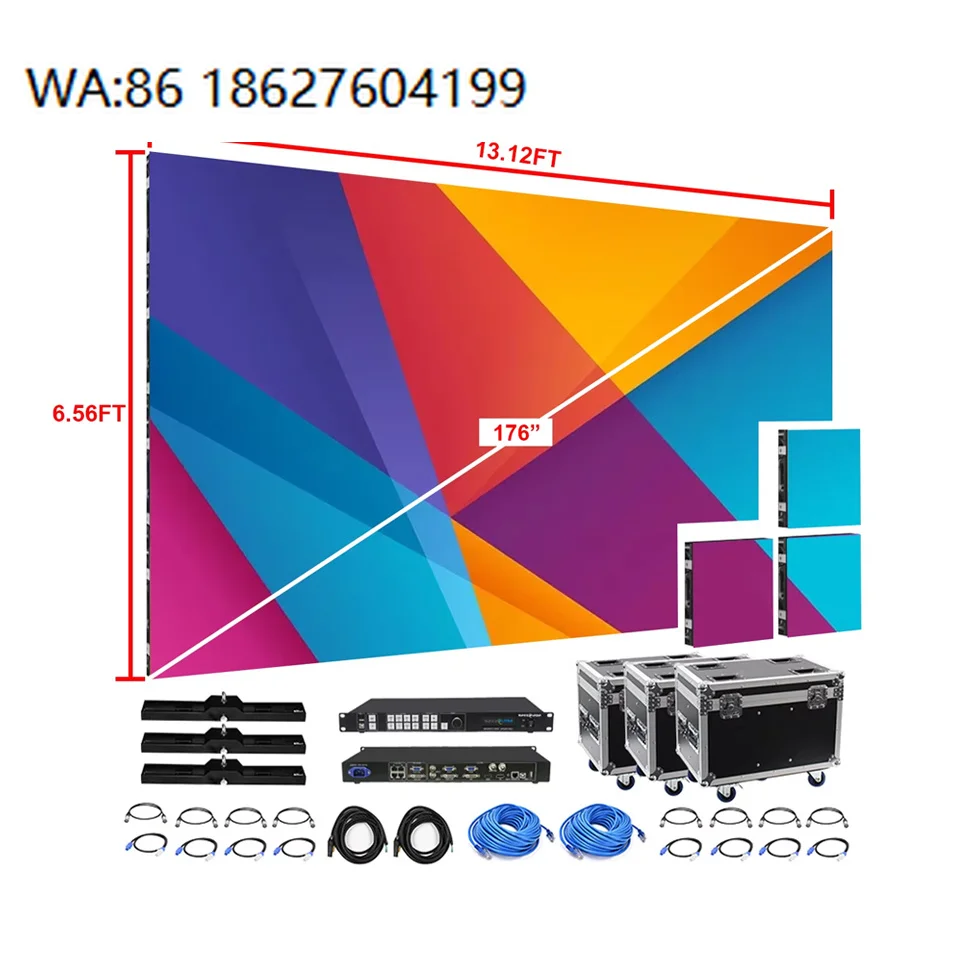 

creative custom shape display wall P291 P391 P481 Video Wall 500x500 Die Casting Aluminum Portable Cabinet Indoor Outdo