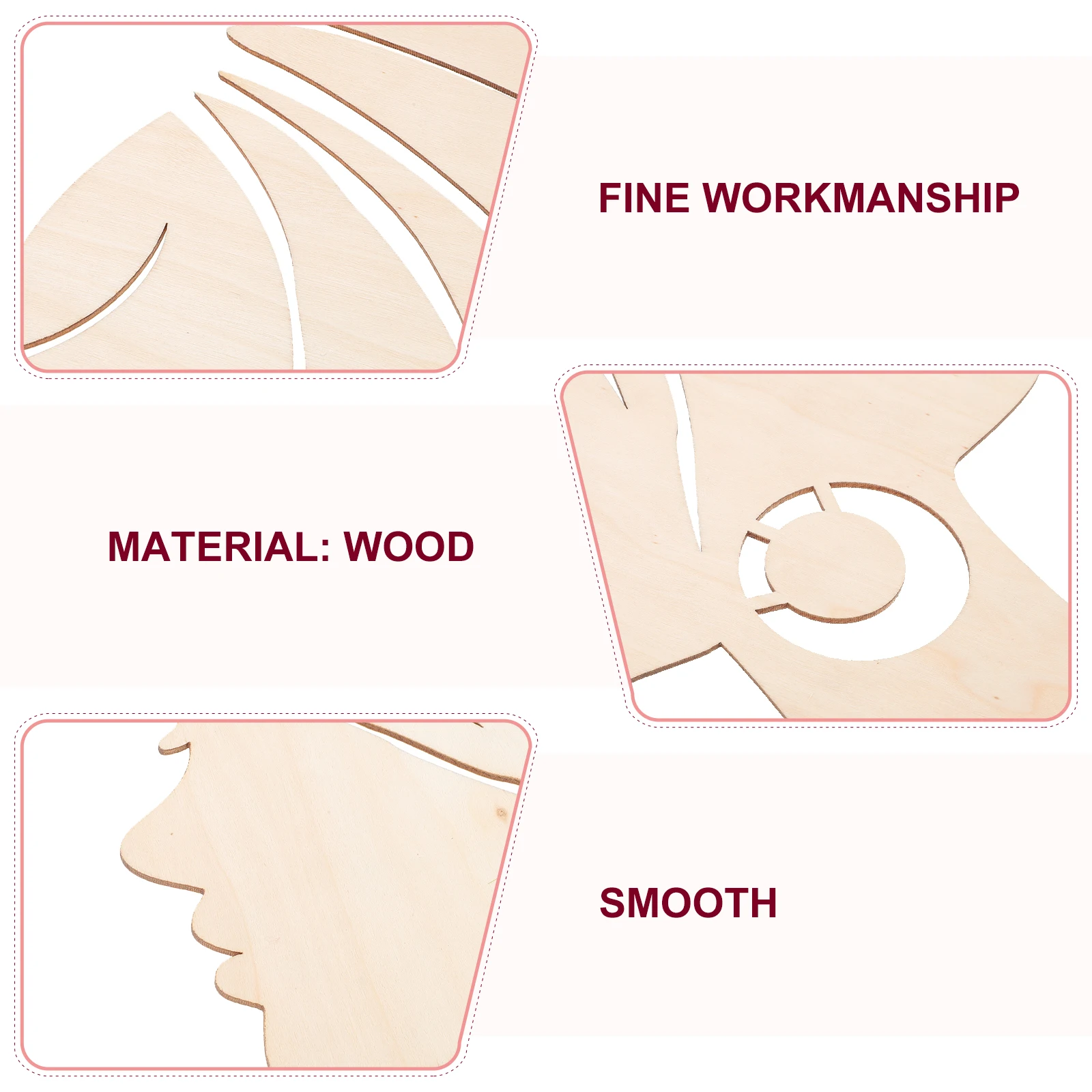 

Unfinished Wooden Chips Diy Craft Kits Vintage Wood Decor Supplies Family Handmade Graffiti Accessories Creative Wood Pieces