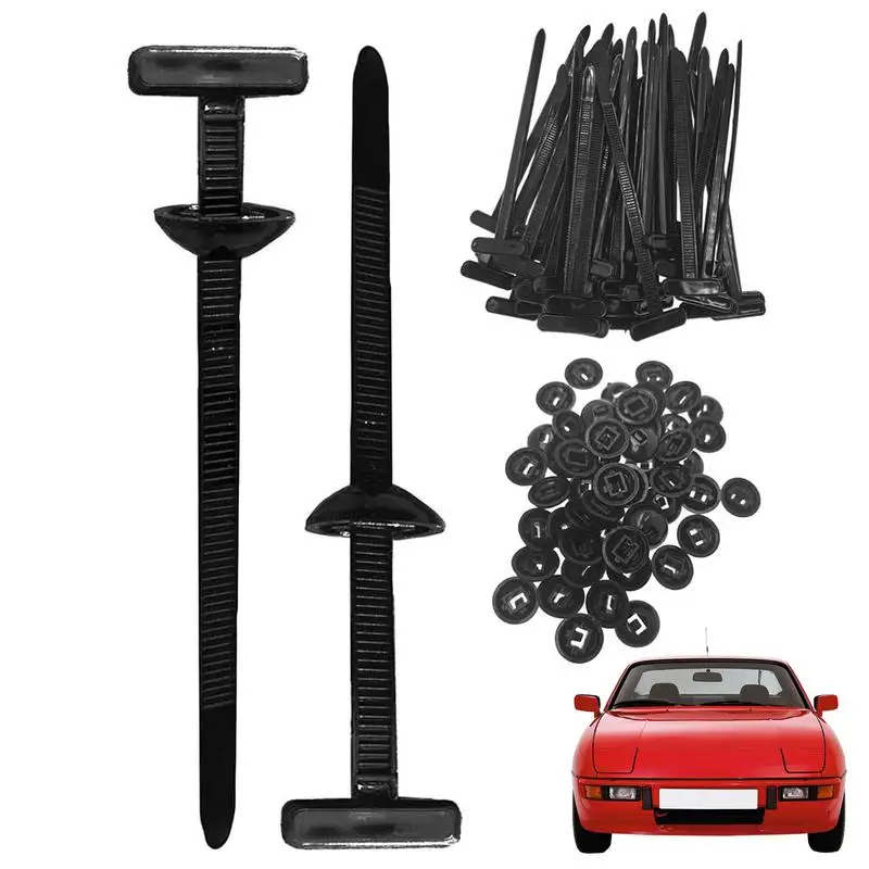 100 шт./компл. универсальные пластиковые кабельные стяжки для ремонта автомобиля, крепеж для кабельных стяжек для машины, нейлоновые универсальные кабельные инструменты