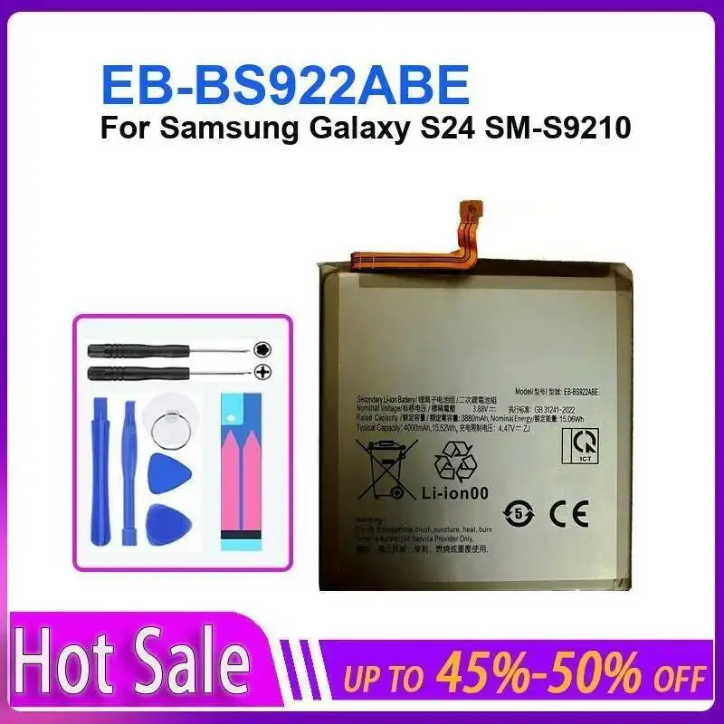 Mobile Phone Battery For Samsung Galaxy S23 S24 S25 Plus Ultra FE 5G S926 S928 S9310 SM-S916B/DS S25+ S24+ S23+ Bateria + NO