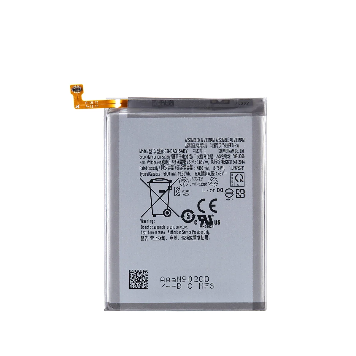 Batería EB-BA315ABY para Samsung Galaxy A31 5000, 2020 mAh, SM-A315F/DS SM-A315G/DS, nueva