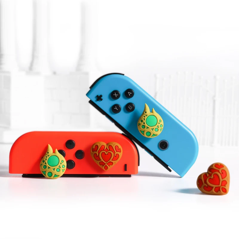 Little White Rabbit Silicone Thumb Stick Grip Cap Joystick Protective Cover For Switch Oled NS Lite Joy-con Controller Case