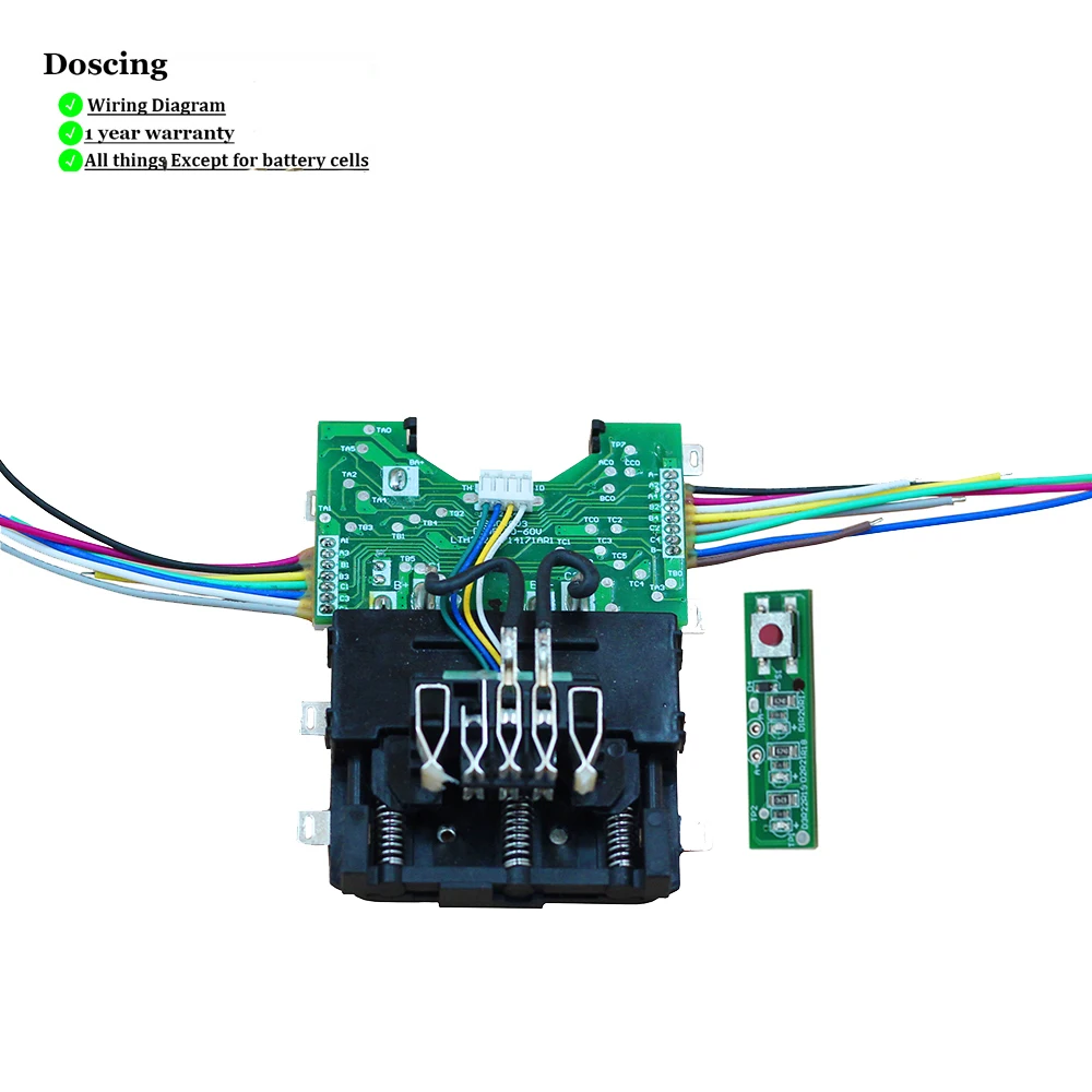 Płytka drukowana BMS do akumulatorów Li-Ion DCB609, naprawa DIY, konserwacja PCB, zamiennik do DeWalt 20V 60V DCB606 DCB612 — zdjęcie produktu 2