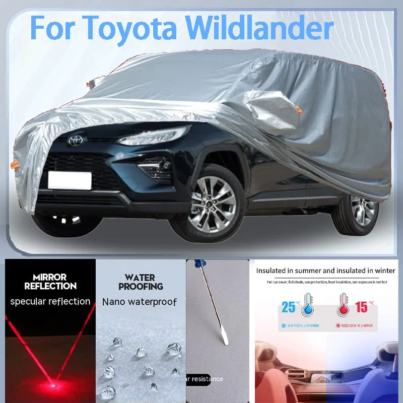 

For Toyota Wildlander Full Car cover with UV protection and Winter Insulation roles,Rainproof,Snowproof Ati-frost properties.