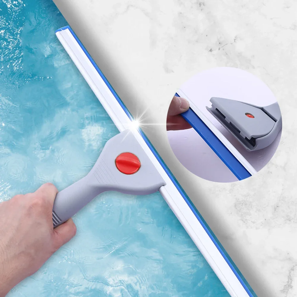 Non-Scratch Soft Rubber Handy Squeegee Blue Car Wrap Tools Water Window Wiper Drying Blade Clean Scraping Film Scraper B51B