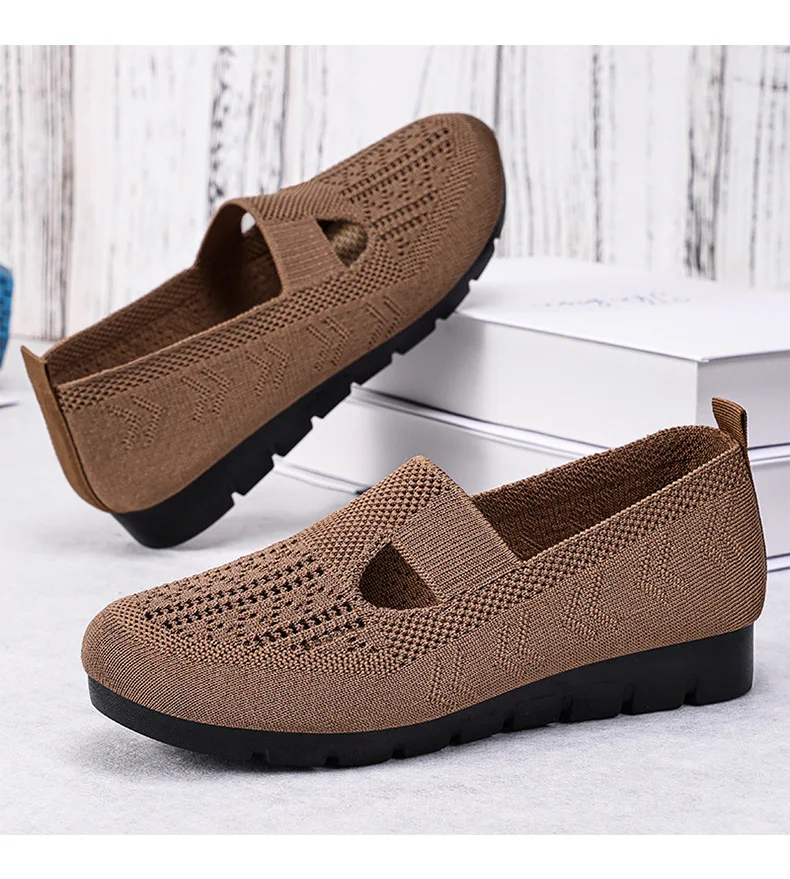 Women's Summer Shoes Breathable Flat with A Casual Women's Sneakers Comfortable Soft Sole Large Size 36-43 Cheap Shoes Clearance